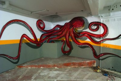 Анаморфные уличные рисунки португальца Odeith