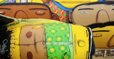 Дуэт Os Gemeos разрисовал самолет