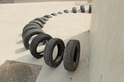 Гуляющие шины Барселоны