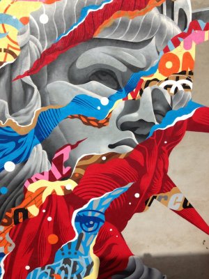 Смешанные уличные мэшап-панно Тристана Итона (Tristan Eaton)