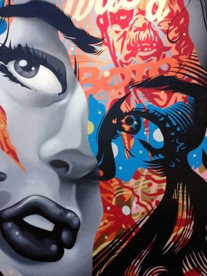 Смешанные уличные мэшап-панно Тристана Итона (Tristan Eaton)