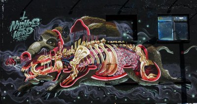 Взрывная анатомия стрит-арта Nychos